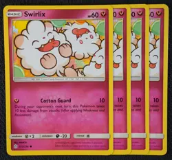 Pokemon Cards 4x Swirlix 153/236 Playset Cosmic Eclipse NM/M - Image 1