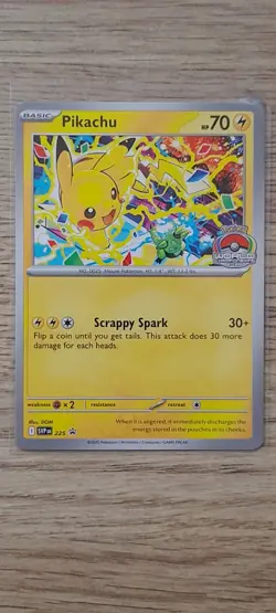 Pokemon Pikachu TCG World Championships 2025 Promo Card (225) NM - Image 1