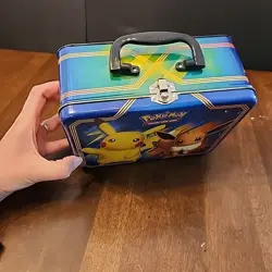 Pokemon 2018 Pikachu Eevee Tin Lunch Box Only (NO CARDS) - Image 2