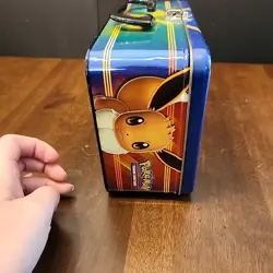 Pokemon 2018 Pikachu Eevee Tin Lunch Box Only (NO CARDS) - Image 3