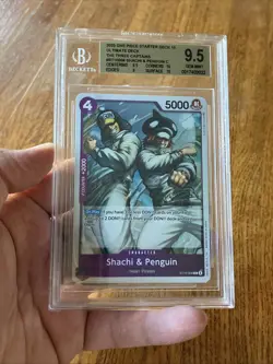 One Piece Card Game Shachi and Penguin - C ST10-008 Graded Beckett 9.5 Gem Mint - Image 1
