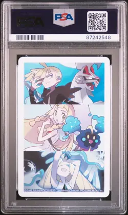 PSA 10 Lillie & Lunala 2017 Pokemon Playing Cards Queen of Diamonds - Image 2