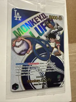 Monkey.D.Luffy (010) (Dodgers x ONE PIECE) EB02-010 One Piece Promotion Cards... - Image 3