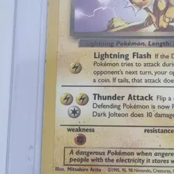 Dark Jolteon 38/82 Pokemon Card Tcg Team Rocket Wotc Vintage Lightly Played - Image 4