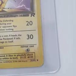 Dark Jolteon 38/82 Pokemon Card Tcg Team Rocket Wotc Vintage Lightly Played - Image 5