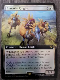 Mtg. Chocobo Knights. FOIL Extended Art. Final Fantasy. Pack Fresh - Image 2