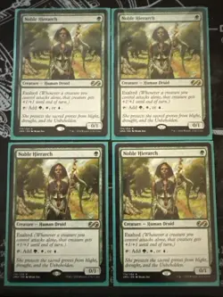 MTG TCG Noble Hierarch X 4 Ultimate Masters Regular - Image 1