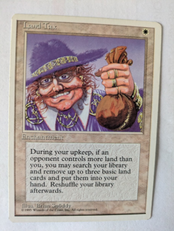Land Tax 4th Edition MTG NM Free shipping with tracking - Image 1