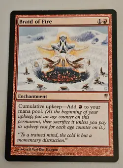 MTG Braid of Fire-Coldsnap, NM - Image 1