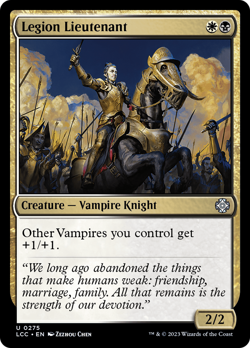 Legion Lieutenant #275 | NM | The Lost Caverns of Ixalan Commander Magic MTG - Image 1