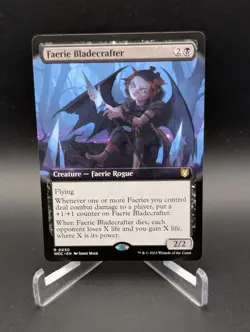 Faerie Bladecrafter (Extended Art) Commander: Wilds of Eldraine Regular - Image 1