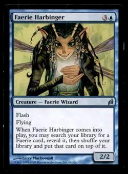 MTG Faerie Harbinger LP Light Play Lorwyn [2956] - Image 1