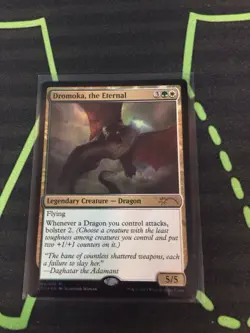 MTG Magic The Gathering Dromoka, The Eternal Foil Promo Dragon Commander - Image 1
