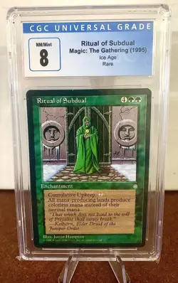 Ritual of Subdual MTG Ice Age Regular CGC 8 - Image 1