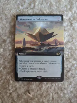 Mtg. Monument to Endurance. Extended Art. Aetherdrift. Pack Fresh - Image 1