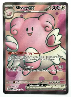 Blissey EX 201/167 - Pokemon TCG - Twilight Masquerade Ultra Rare Holo - M/NM - Image 1