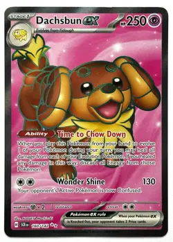 Dachsbun ex 160/142 - Pokemon TCG - Stellar Crown Ultra Rare Holo M/NM - Image 1