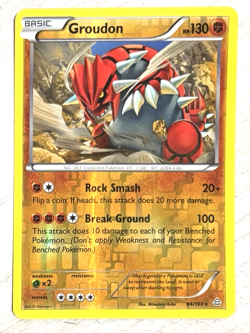 Groudon - Pokemon - 84/160 XY-Primal Clash Reverse Holo RARE MINT - Image 1