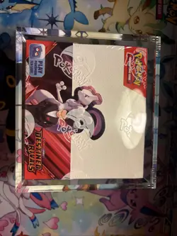 Pokemon Destined Rivals Booster Box Sealed with Acrylic Case - Image 1