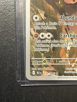 Pokemon TCG Landorus 131/086 English Illustration Rare, S&V Black Bolt NM - Image 5