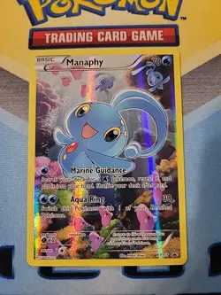Pokemon TCG: Manaphy XY113 Full Art XY Black Star Promos Holo - Image 1