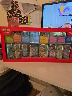 Pokemon TCG Scarlet & Violet Prismatic Evolutions 8 Mini-Tin Bundle U Opened - Image 1