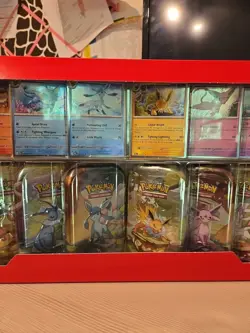 Pokemon TCG Scarlet & Violet Prismatic Evolutions 8 Mini-Tin Bundle U Opened - Image 3