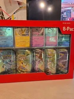 Pokemon TCG Scarlet & Violet Prismatic Evolutions 8 Mini-Tin Bundle U Opened - Image 4