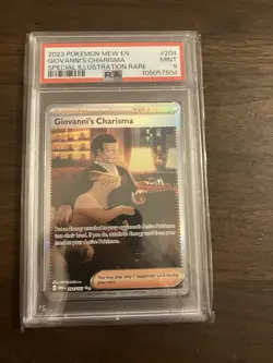 2023 POKEMON Giovanni's Charisma 204/165 Sv: Scarlet & Violet 151 Holo PSA 9 - Image 1