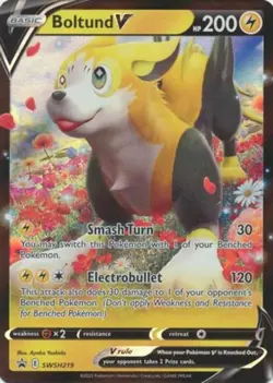 1x Boltund V - SWSH219 - SWSH Black Star Promo NM-Mint Pokemon SWSH Black Star P - Image 1