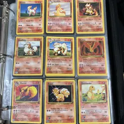 Pokemon binder base set 1-2, Fossil, Jungle, Topps. Snorlax,Dragonite,Mewtwo 🔥 - Image 1
