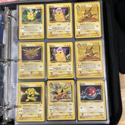 Pokemon binder base set 1-2, Fossil, Jungle, Topps. Snorlax,Dragonite,Mewtwo 🔥 - Image 3