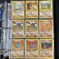 Pokemon binder base set 1-2, Fossil, Jungle, Topps. Snorlax,Dragonite,Mewtwo 🔥 - Image 5