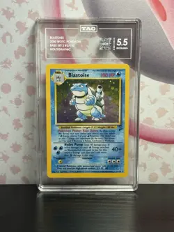 Pokemon TCG TAG 5.5 Graded Blastoise 002/130 Base Set 2 Holo WOTC 2000 - Image 1