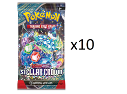 Pokemon Stellar Crown Booster Pack Lot of 10 Packs SEALED - Image 1