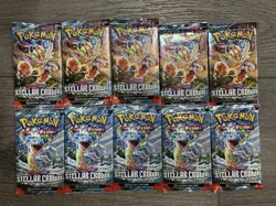 Pokemon Stellar Crown Booster Pack Lot of 10 Packs SEALED - Image 2