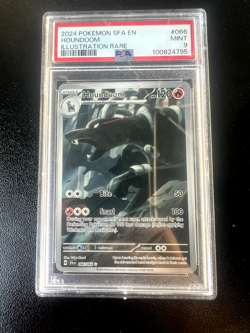 PSA 9 MINT Pokemon TCG Houndoom 066/064 66 Shrouded Fable Illustratrion Rare - Image 1