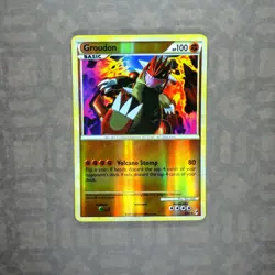 Pokemon TCG Groudon Call of Legends CL 6/95 Reverse Holo Rare HGSS Fighting LP - Image 2