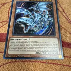 🔥 YuGiOh HEART OF THE BLUE-EYES ROTA-EN004 SECRET RARE NEAR MINT 1ST EDITION - Image 4