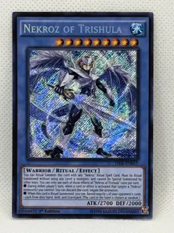 Yugioh! Nekroz of Trishula - THSF-EN015 - Secret Rare - 1st Edition NM - Image 1
