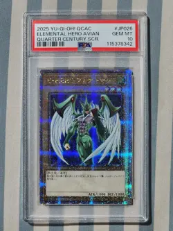 Yu-Gi-Oh! Elemental Hero Avian Quarter Century SCR Gem MT PSA 10 #JP026 - Image 1