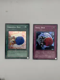 Yu-Gi-Oh! Graceful Dice EDS-002 And Skull Dice EDS-003 Holo Secret Rare - Image 1