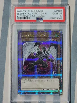 2025 Yu-Gi-Oh! Elemental HERO Avian Alternate Art GEM MT 10 - Image 1