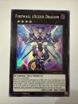 Yugioh Firewall eXceed Dragon MP20-EN067 2020 Tin of Lost Memories 1st Edition - Image 1