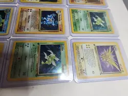 WOTC POKEMON 9 CARD VINTAGE 1ST EDITION SHADOWLESS LOT GYRADOS SCYTHER ZAPDOS - Image 3