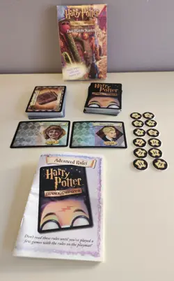 Harry Potter Trading Card Game Starter Set w/2 foil cards Game Mat Missing 2001 - Image 1