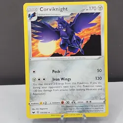 Corviknight 135/202 SWSH01 Sword & Shield Base Set Pokemon TCG Card NM - Image 1