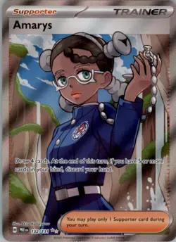Amarys 132/131 Pokemon Card PRE EN Prismatic Evolutions NM - Image 1