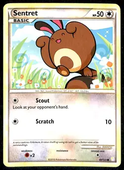 Sentret Heartgold & Soulsilver EX, 80/123 Pokemon Card - Image 1
