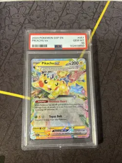 PSA 10 Pikachu ex 057/191 Ultra Rare Surging Sparks SSP Pokemon Card GEM MINT - Image 1